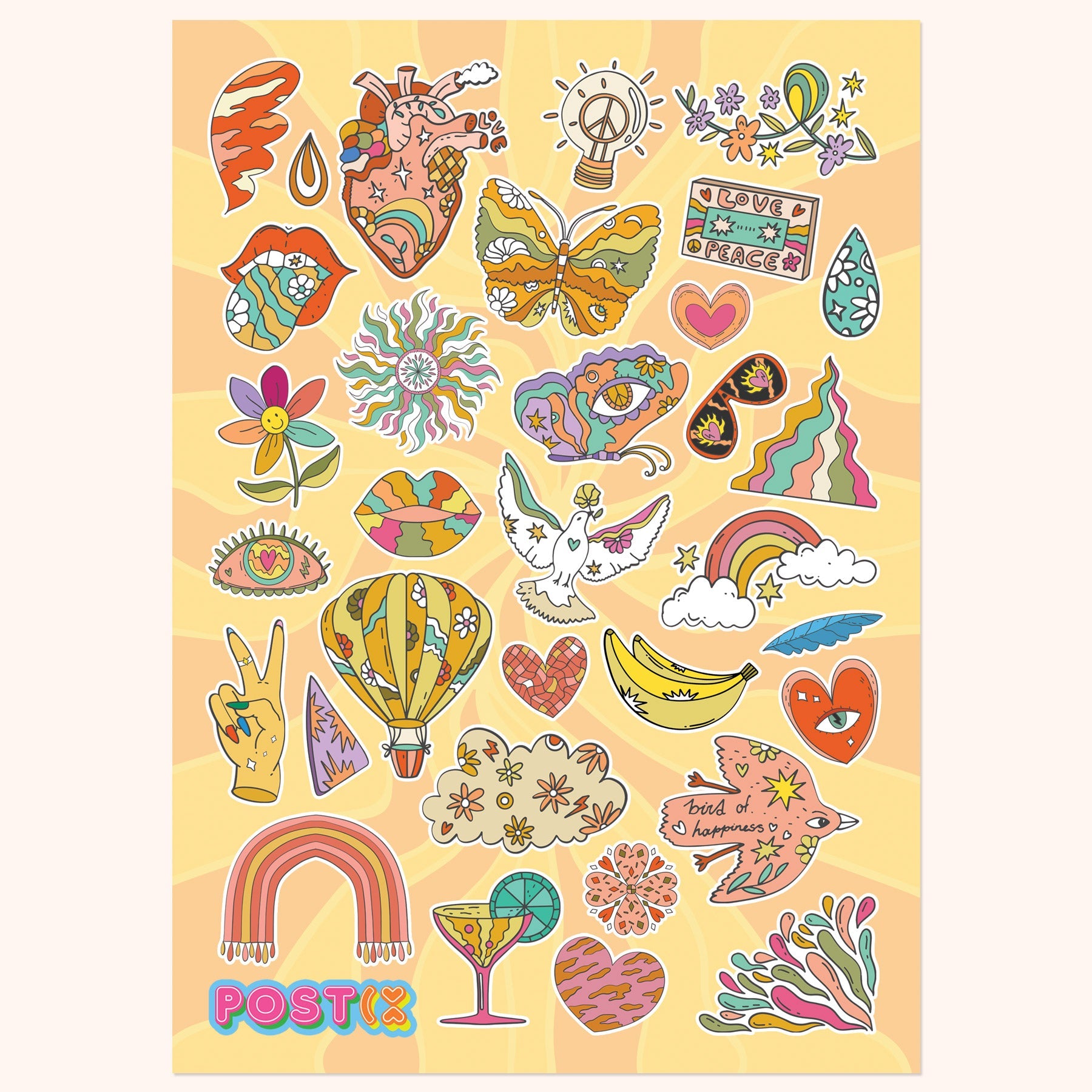 Trip Back to the 70s Sticker Sheet