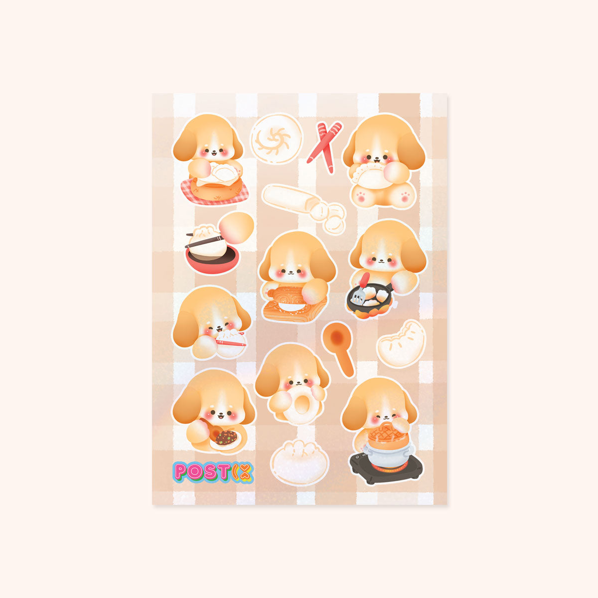 Canine Cuisine Hologram Sticker Sheet