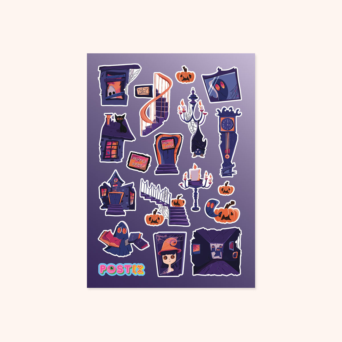 Home Scream Home Matte Transparent Sticker Sheet