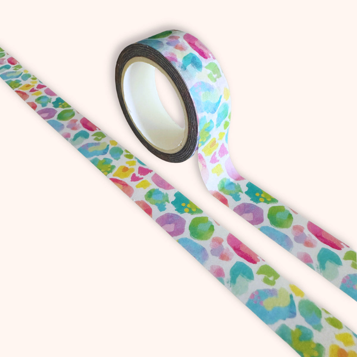 Limited Edition Kasey Rainbow Pastel Leopard Washi Tape