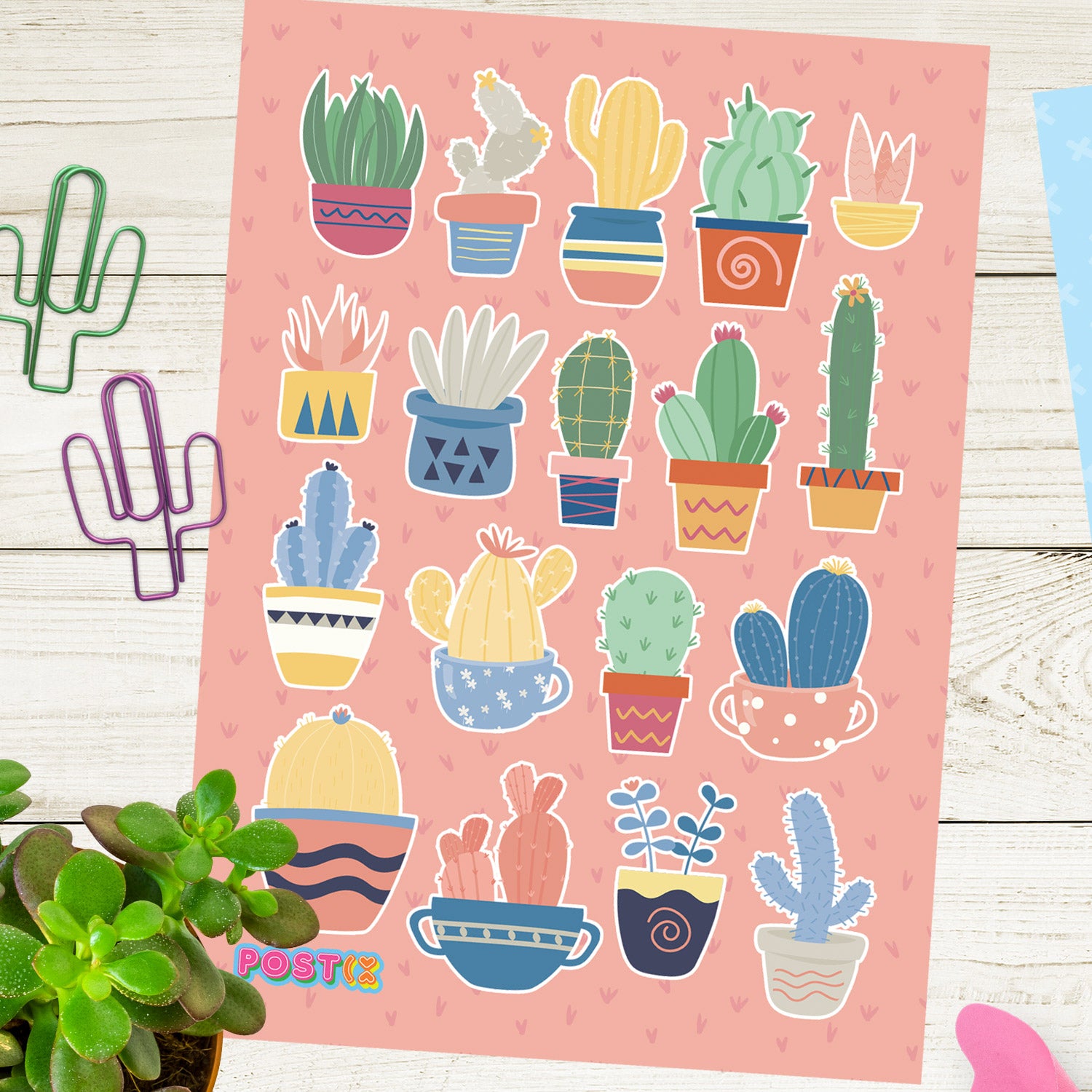 Cactus Collection Sticker Sheet