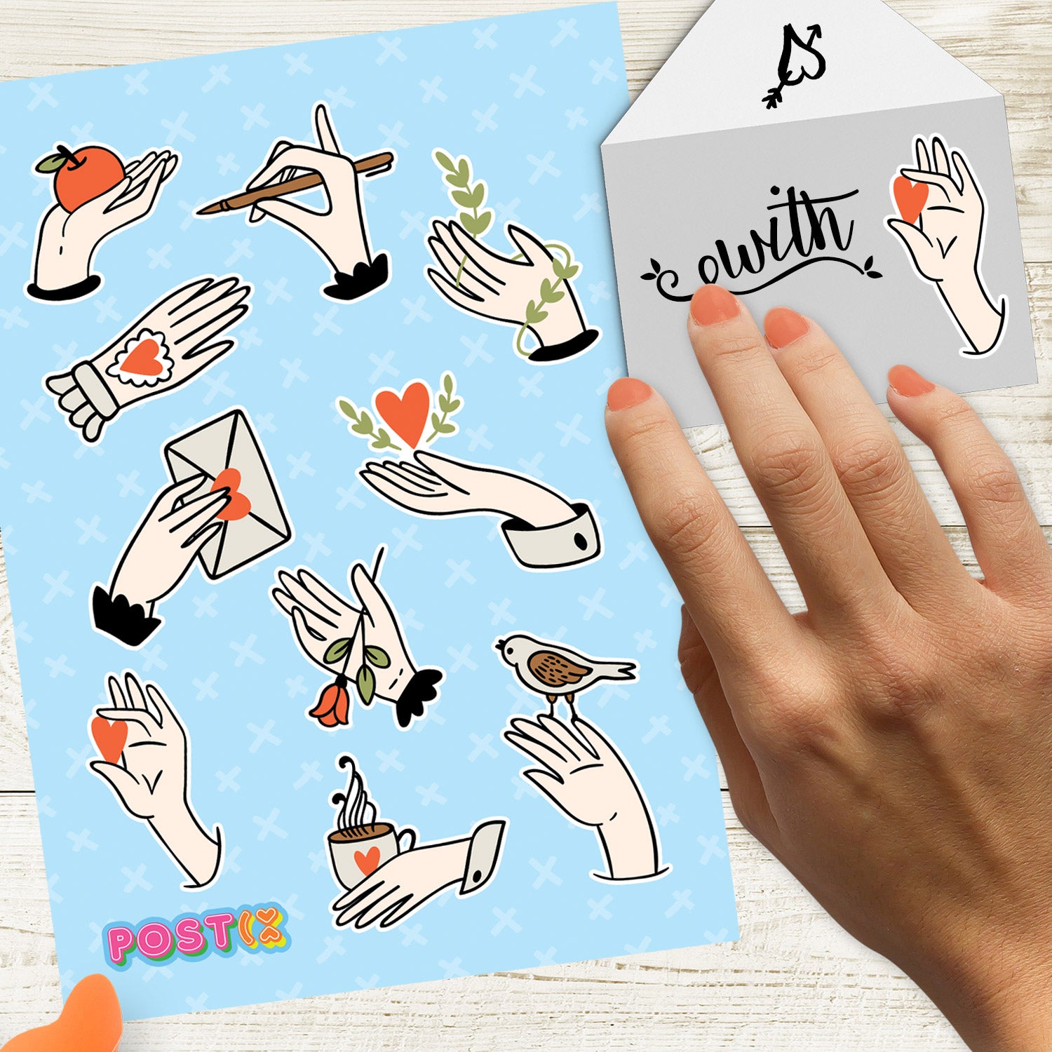 Gentle Hands Sticker Sheet