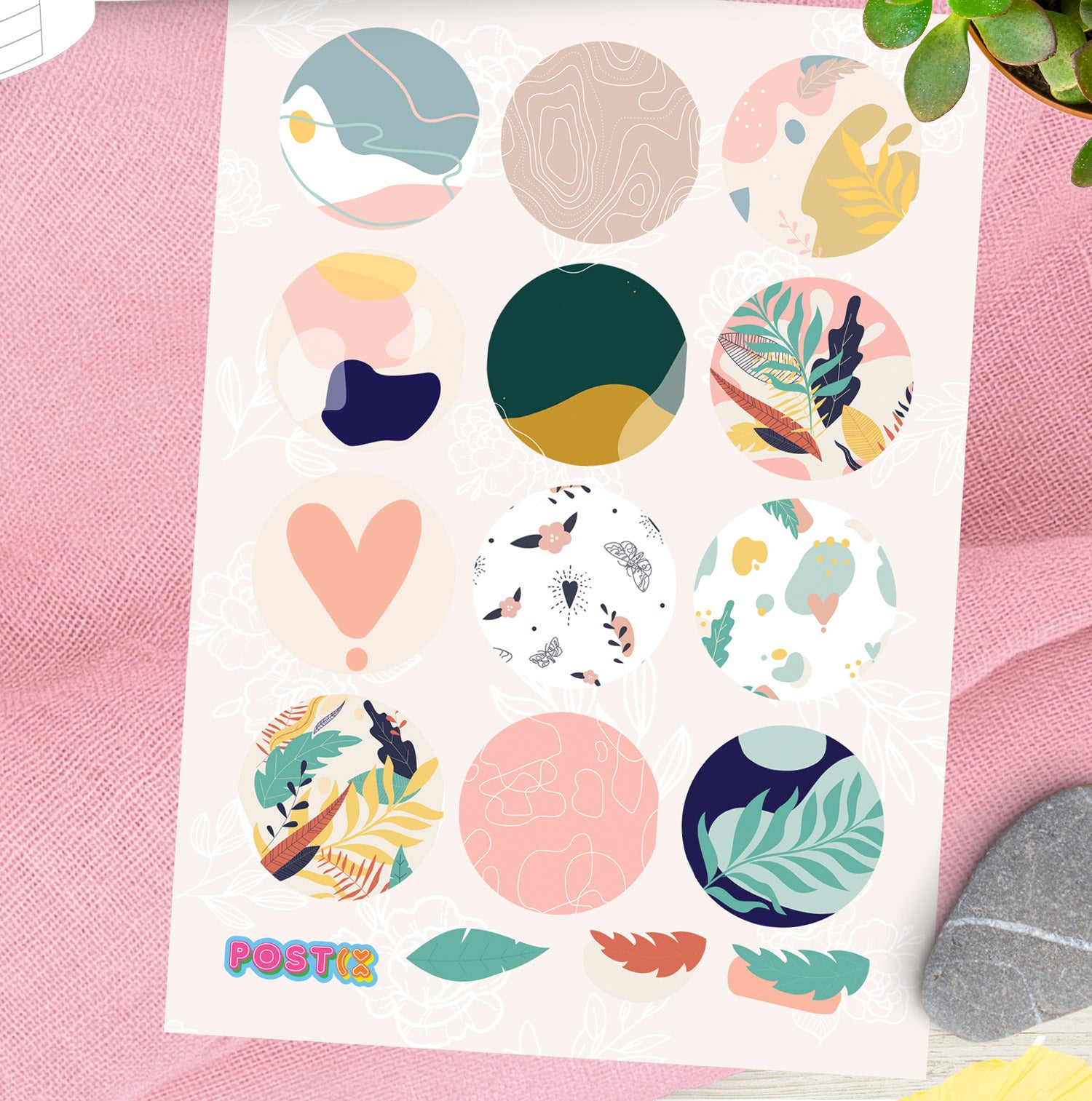 Abstract Nature Sticker Sheet