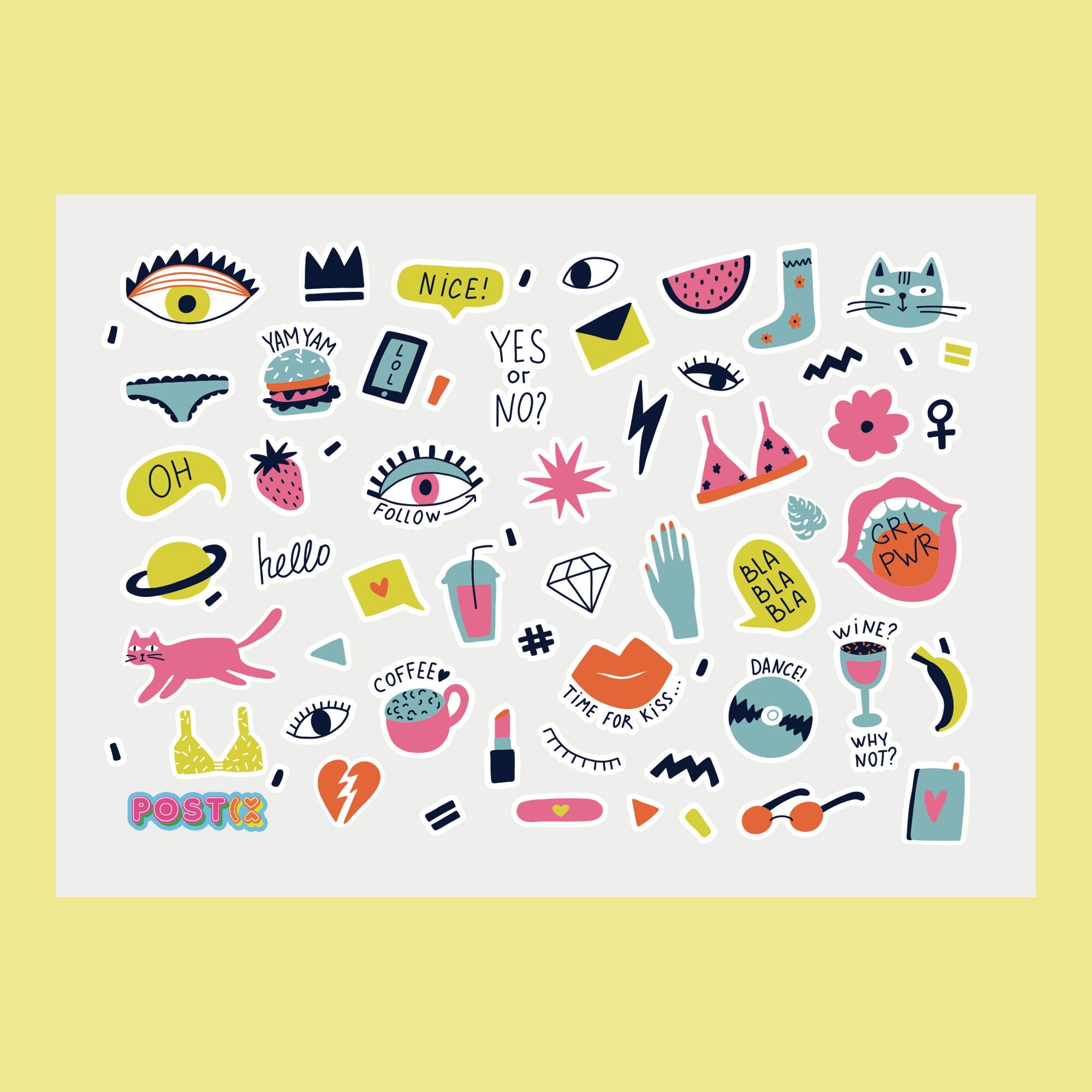 Random Plans Sticker Sheet