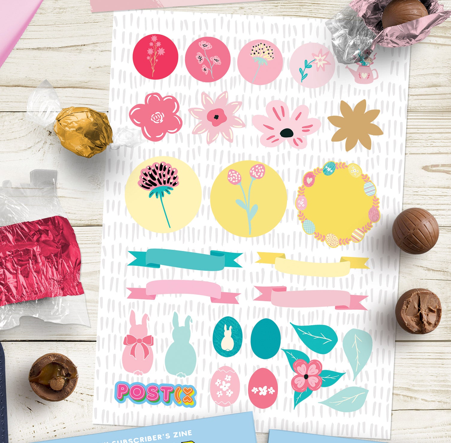 Elegant Easter Sticker Sheet