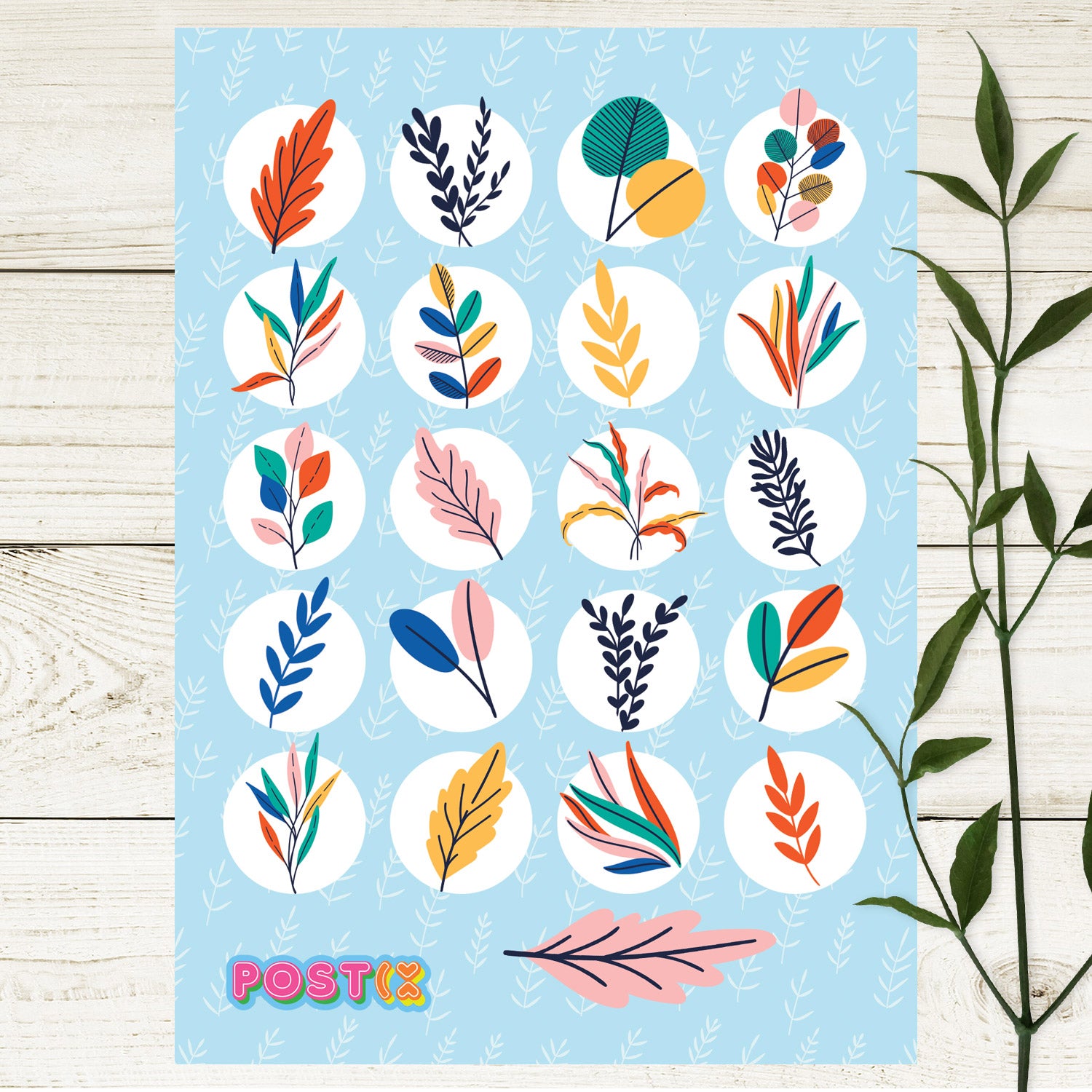 Eucalyptus Leaves Sticker Sheet