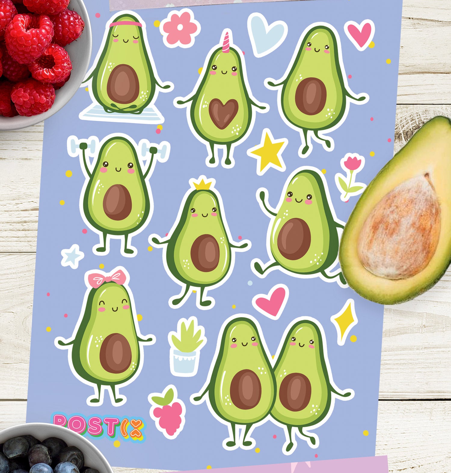 Avocardio Sticker Sheet