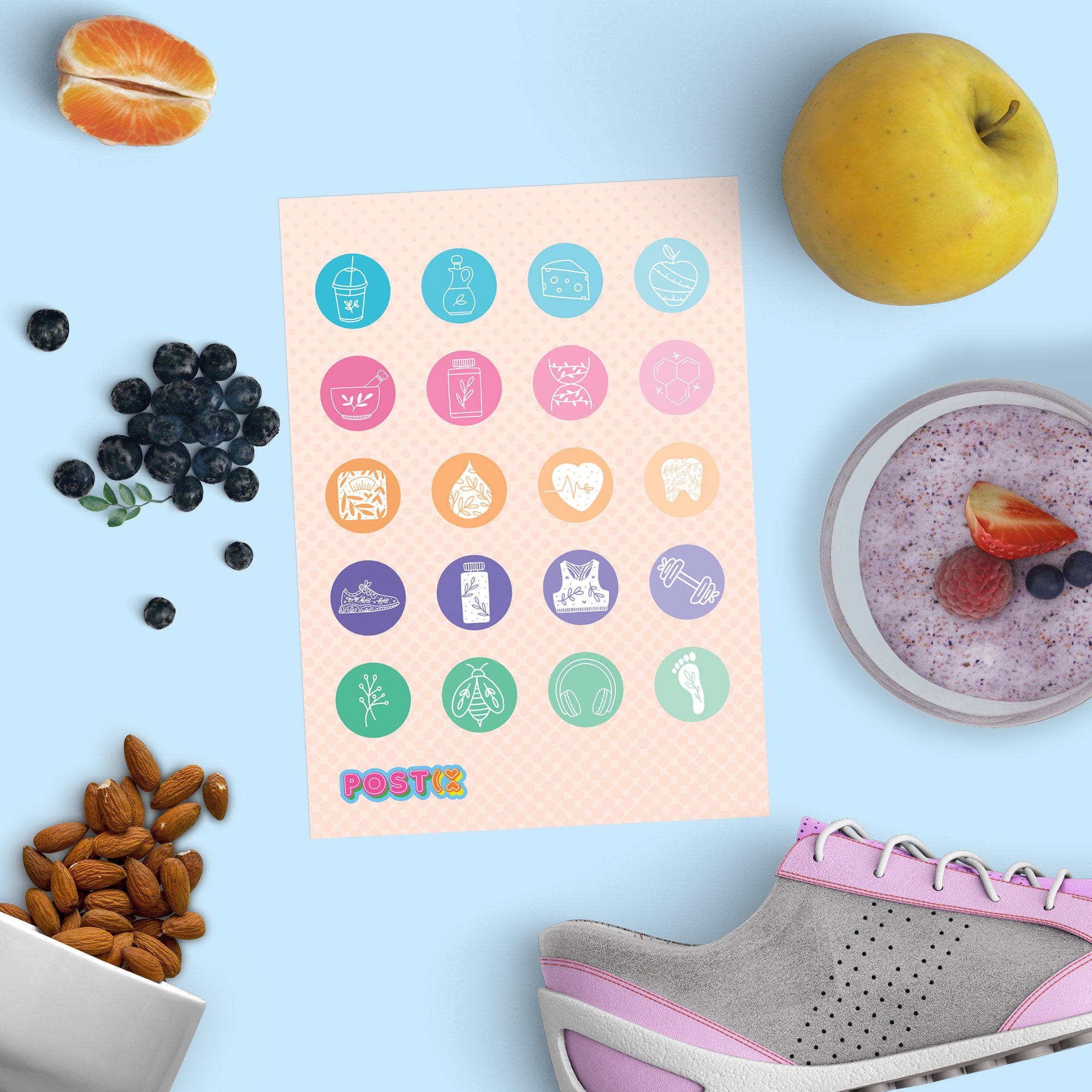 Healthy Planning Sticker Sheet