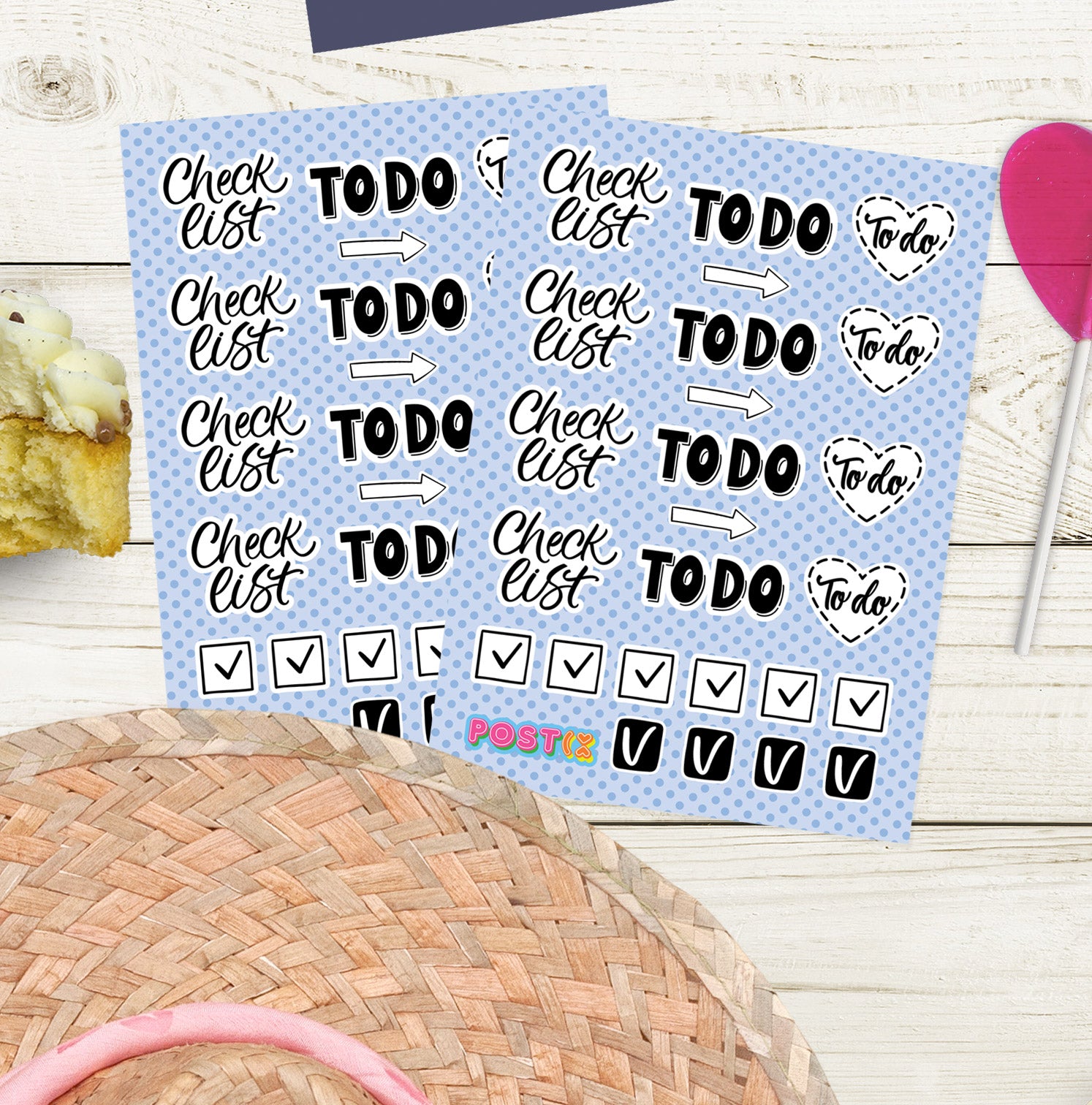 Mini To-Do Checklist Mini Sticker Sheet