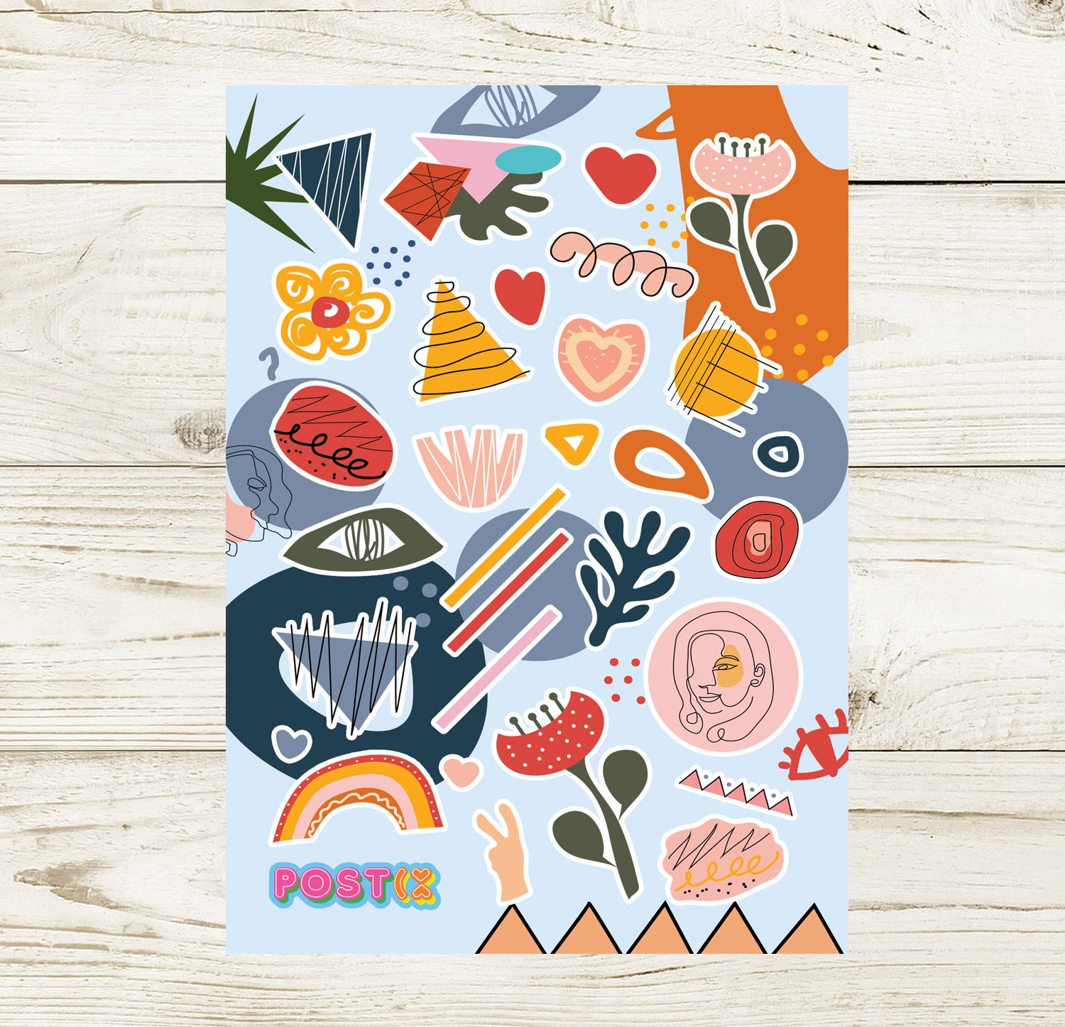 Abstract Art Sticker Sheet