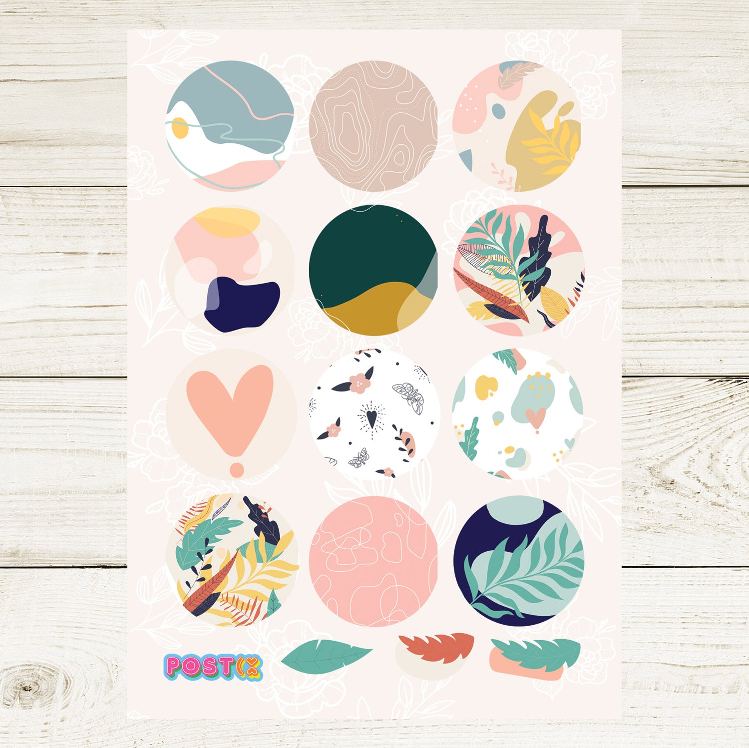 Abstract Nature Sticker Sheet