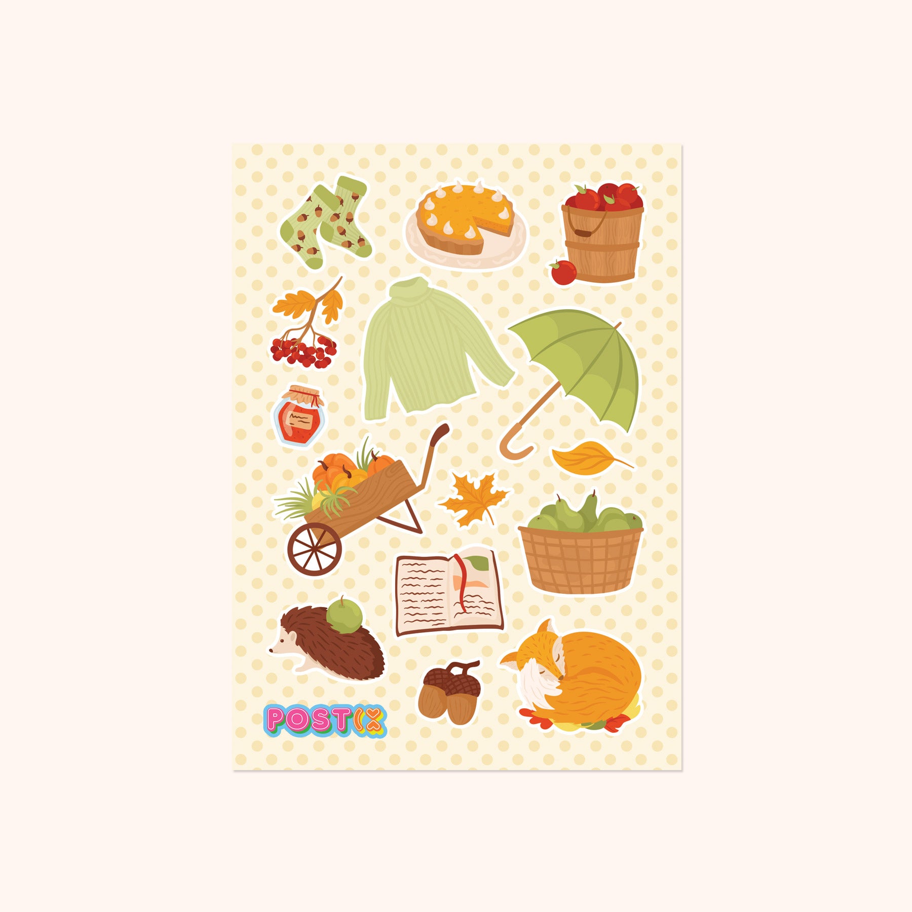 Sunday in Autumn Sticker Sheet