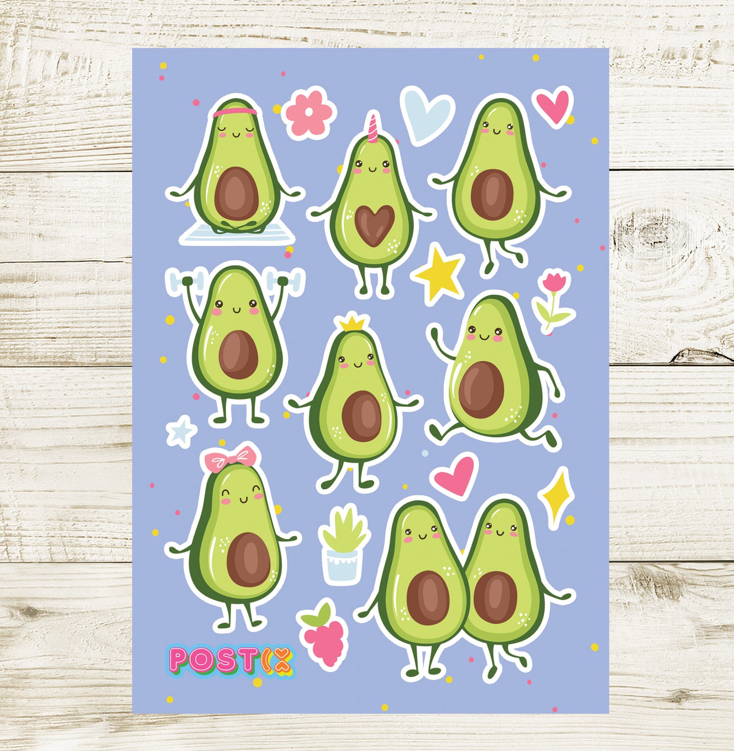 Avocardio Sticker Sheet