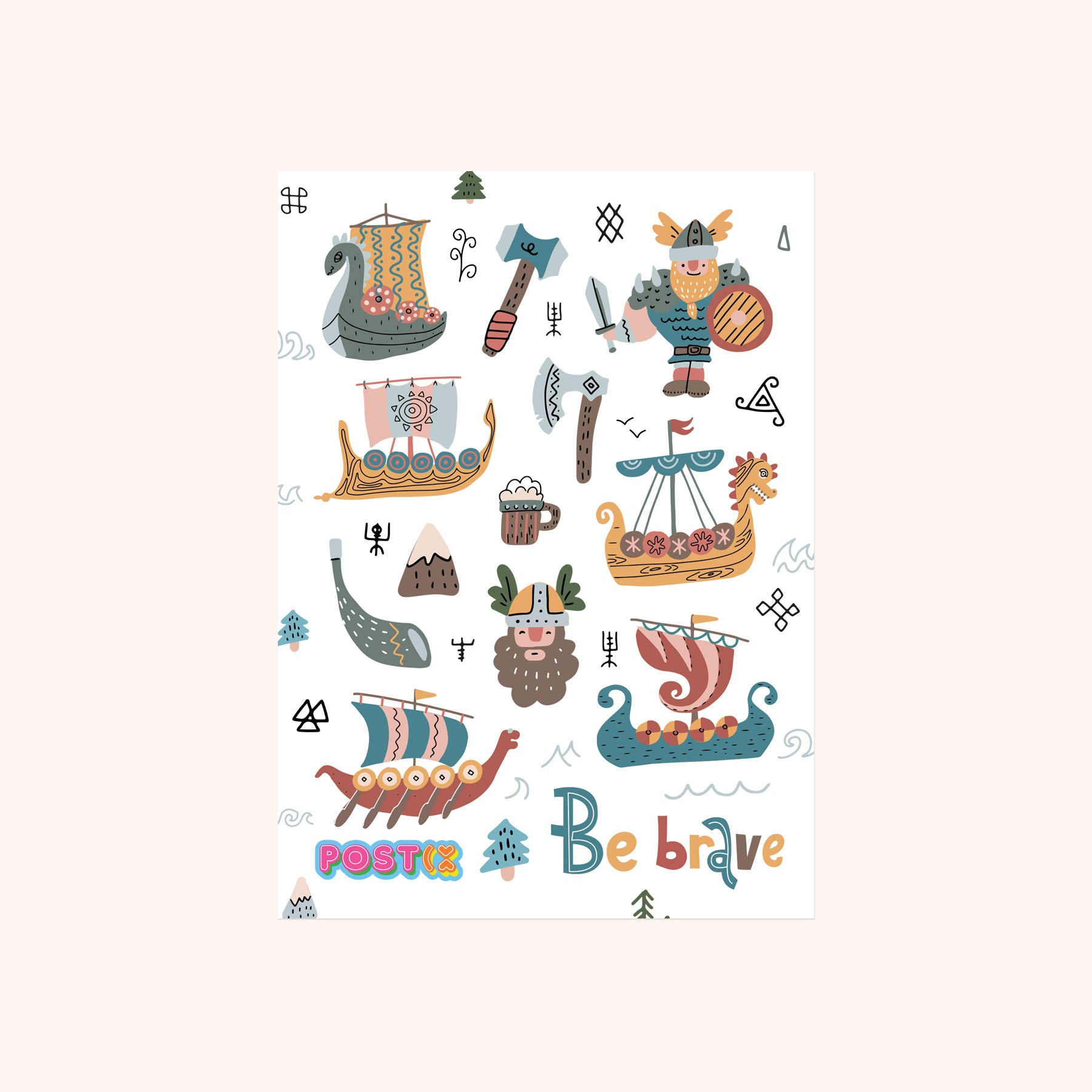 Bergen the Brave Sticker Sheet