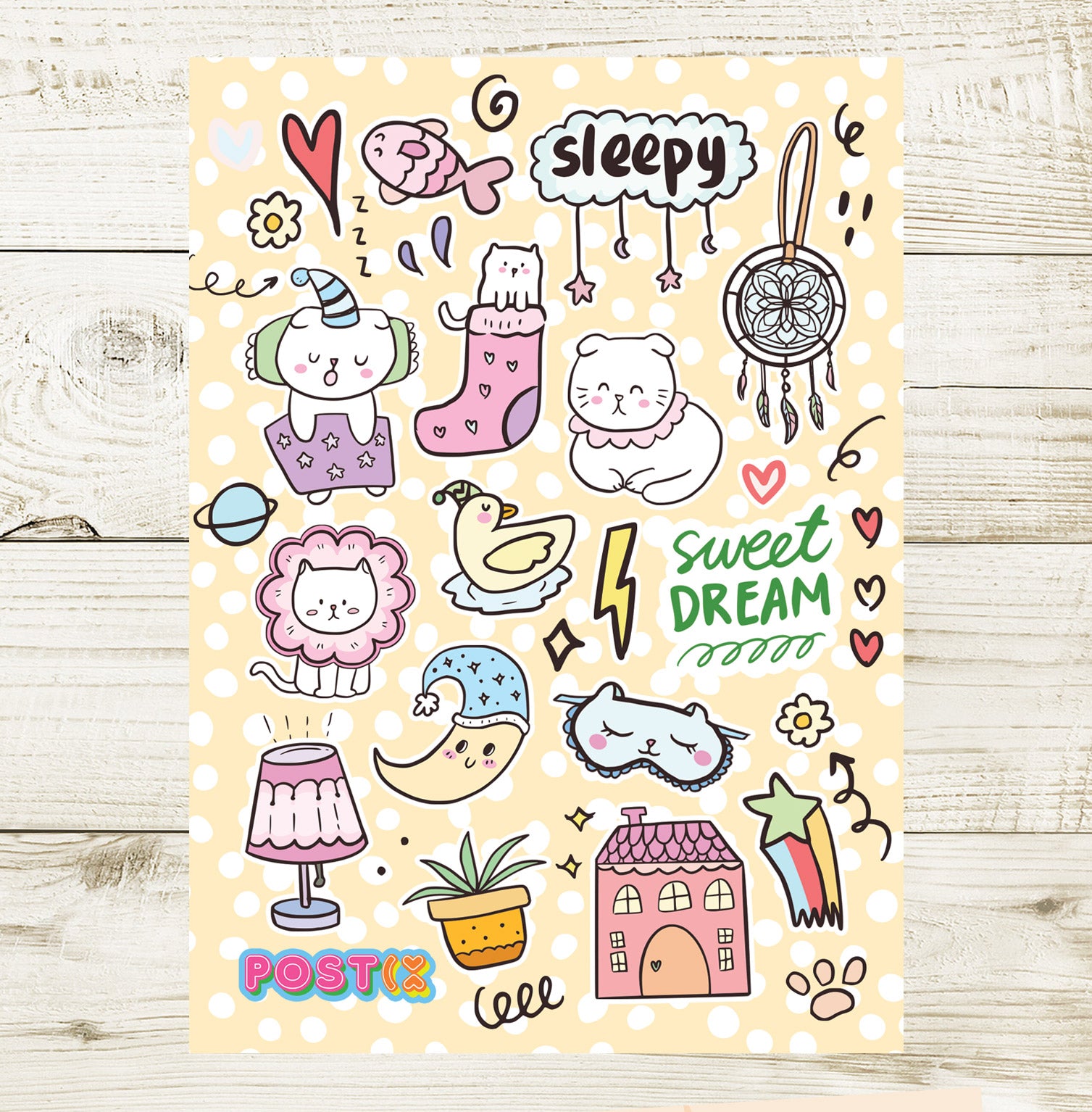 Cat Naps Sticker Sheet