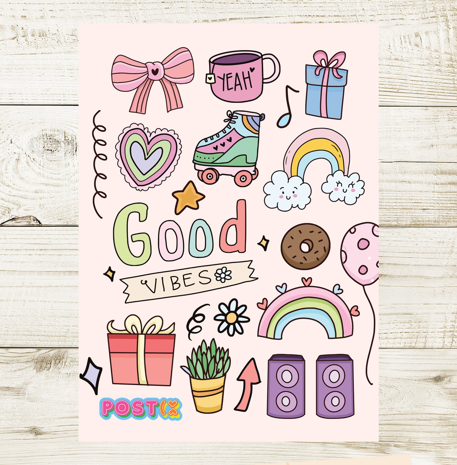 Afternoon Party Vibes Sticker Sheet