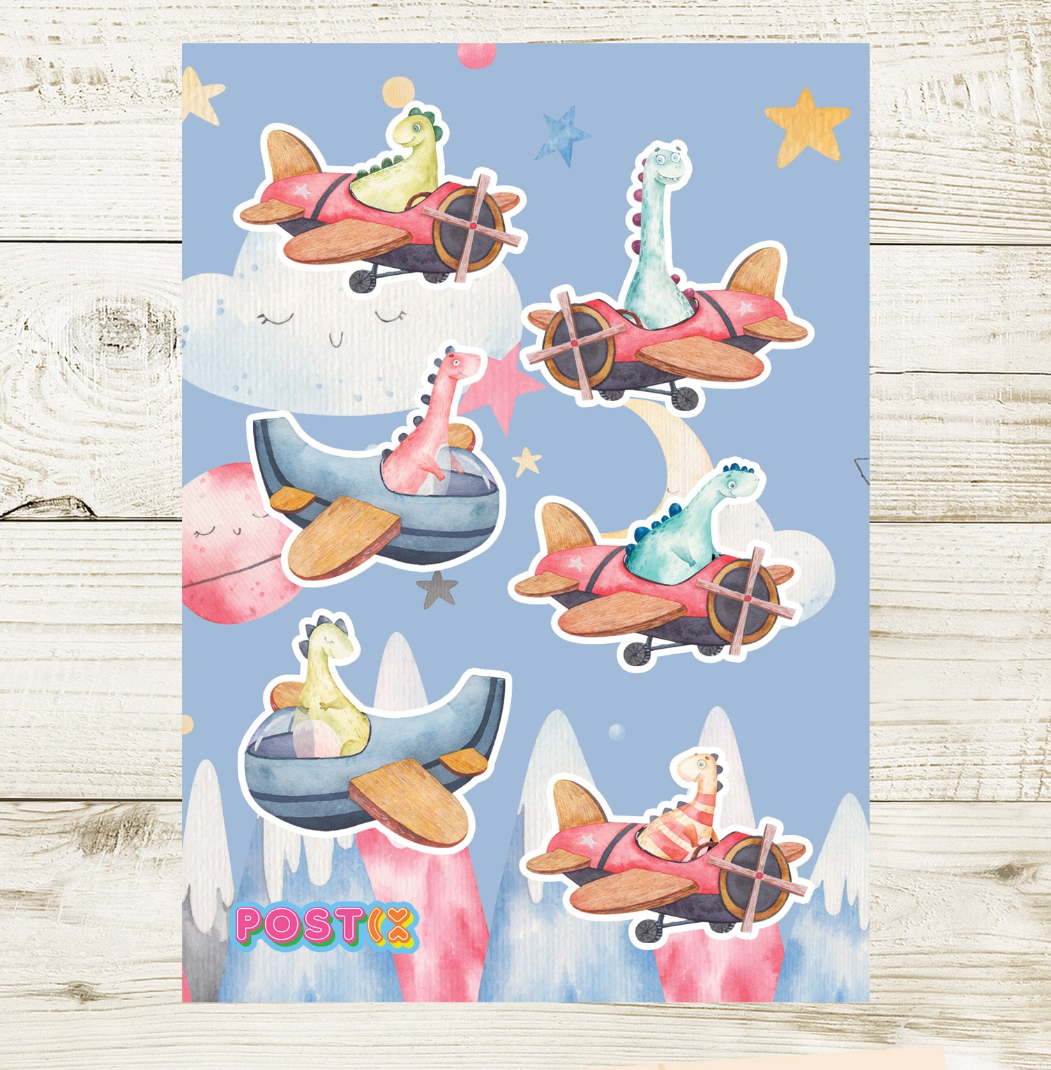 Dino-soar Pilots Sticker Sheet