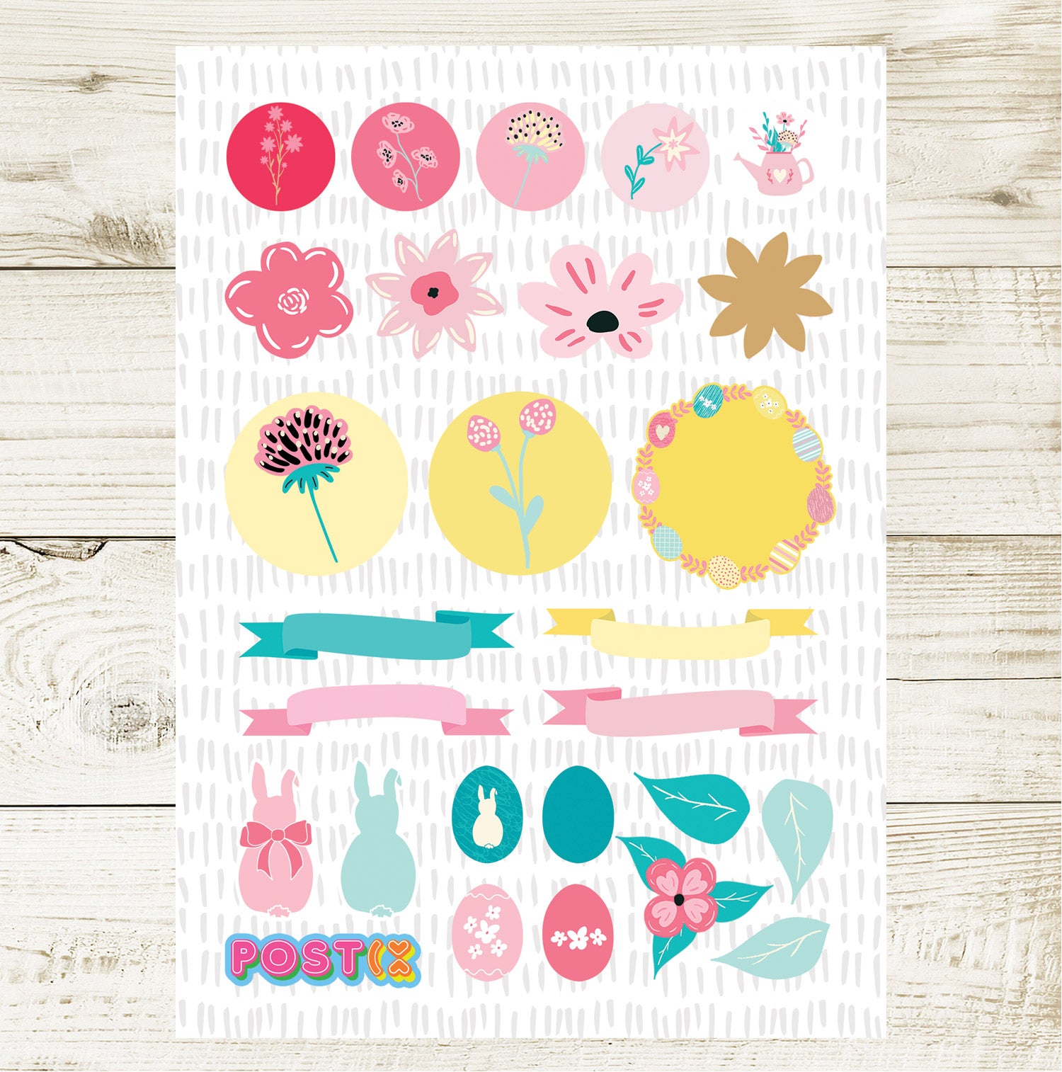 Elegant Easter Sticker Sheet