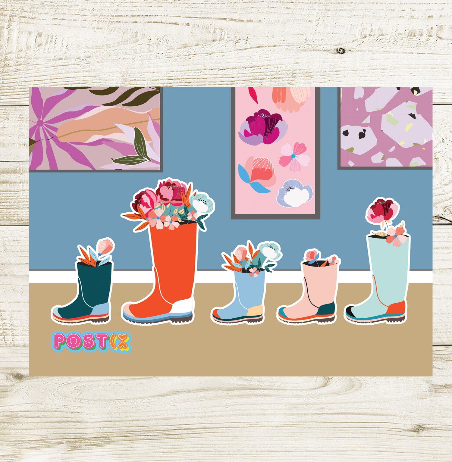 Blooming Boots Sticker Sheet