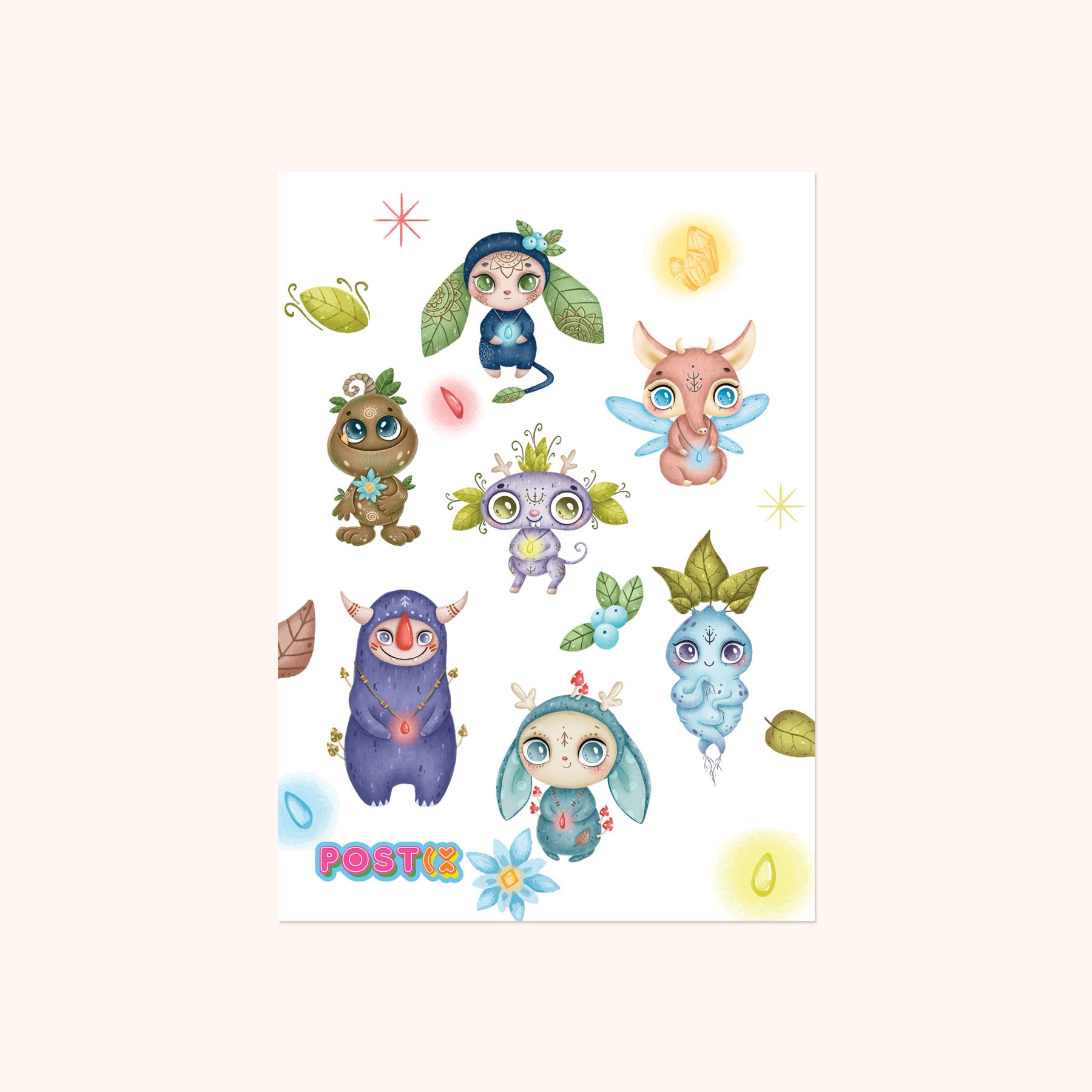 Forest Sprites Washi Sticker Sheet