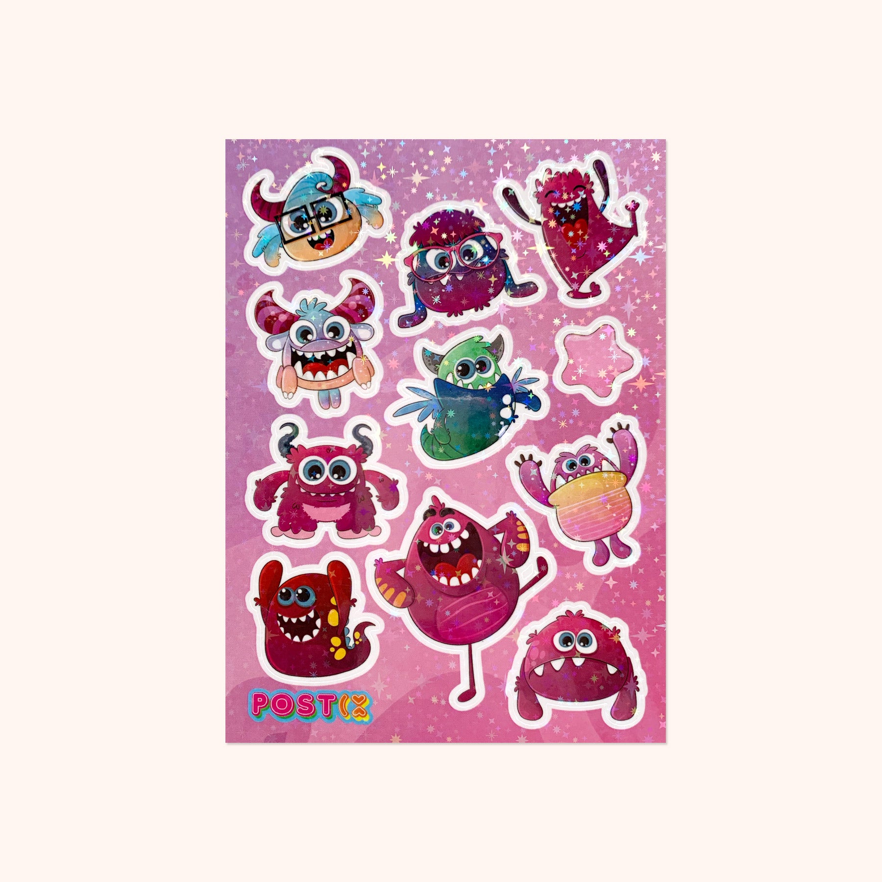 Happy Monster Mates Horrorgram Sticker Sheet