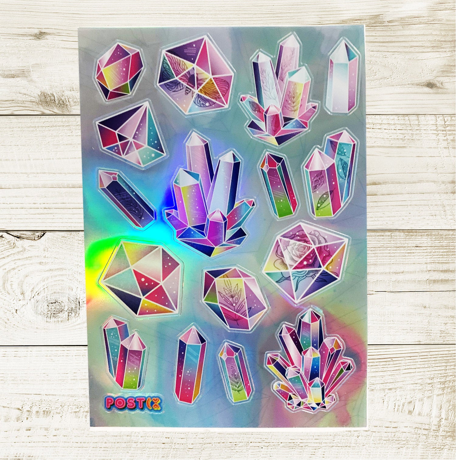 Crystal Hologram Sticker Sheet