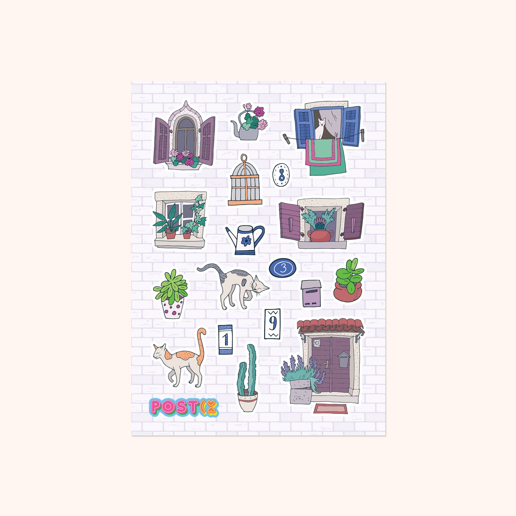 Streets of Italy Sticker Sheet