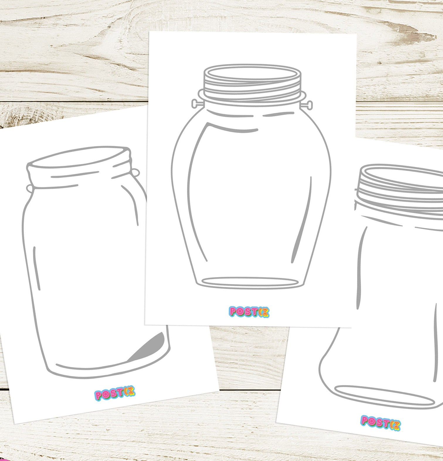 Jars of Magic and Dreams Template A4 PDF Download