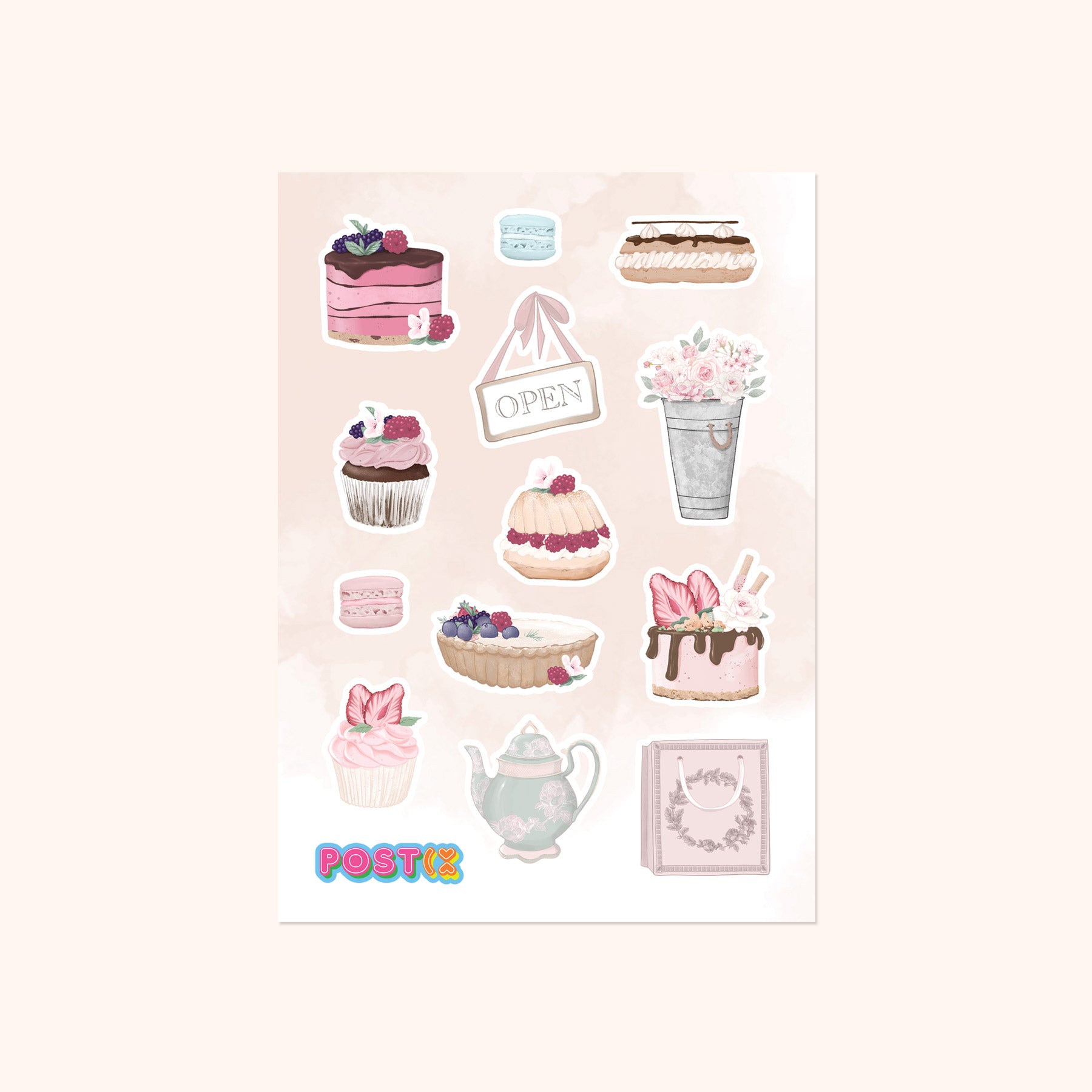 La Petite Patisserie Washi Sticker Sheet