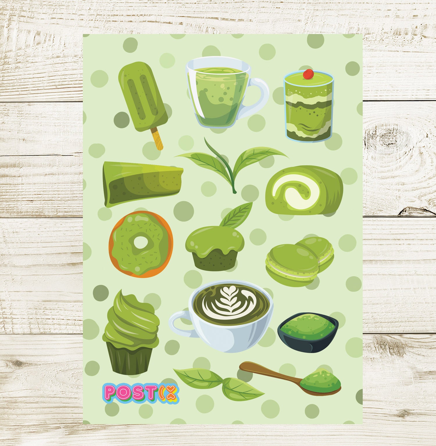 Matcha Love Sticker Sheet