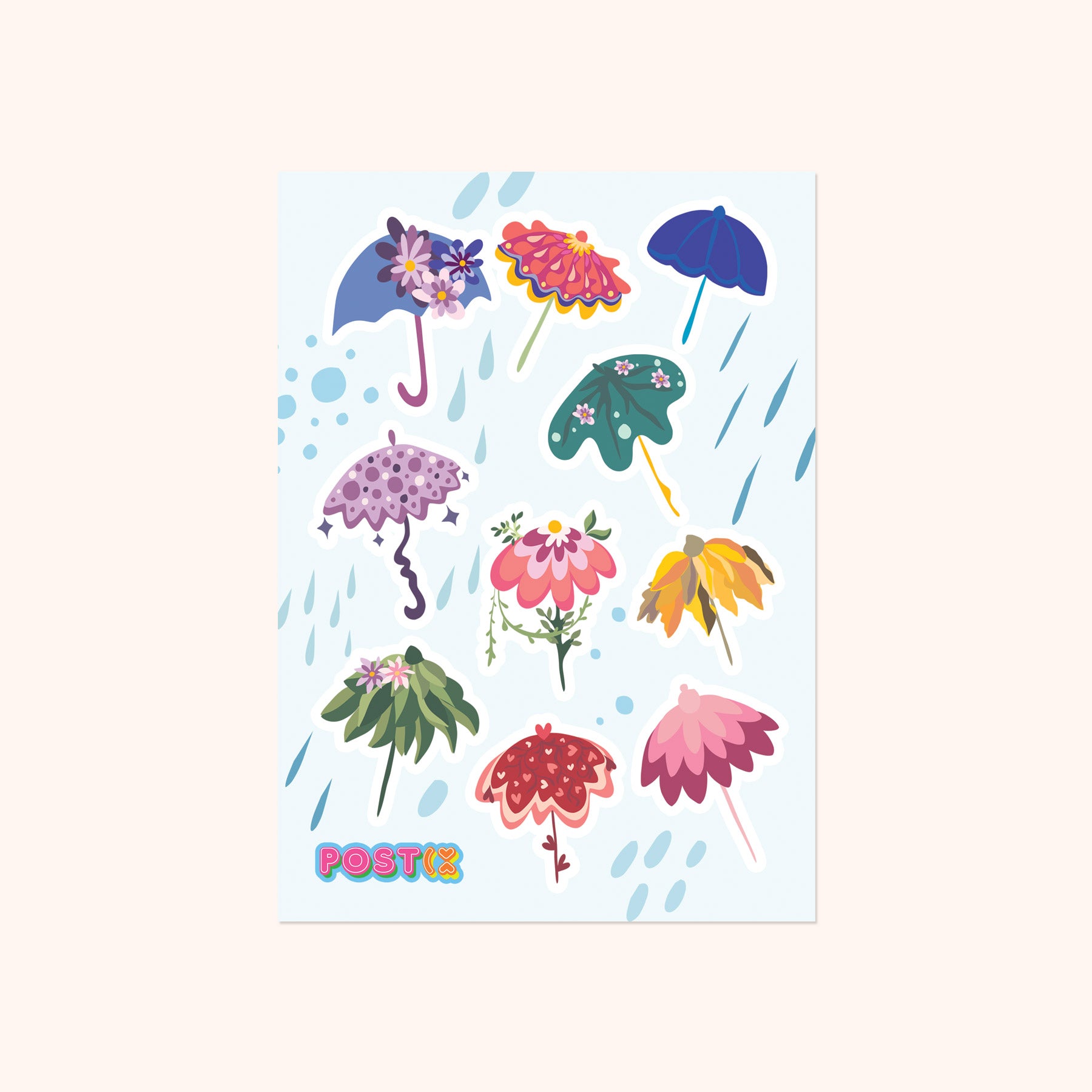 Umbrellas of Chantilly Sticker Sheet