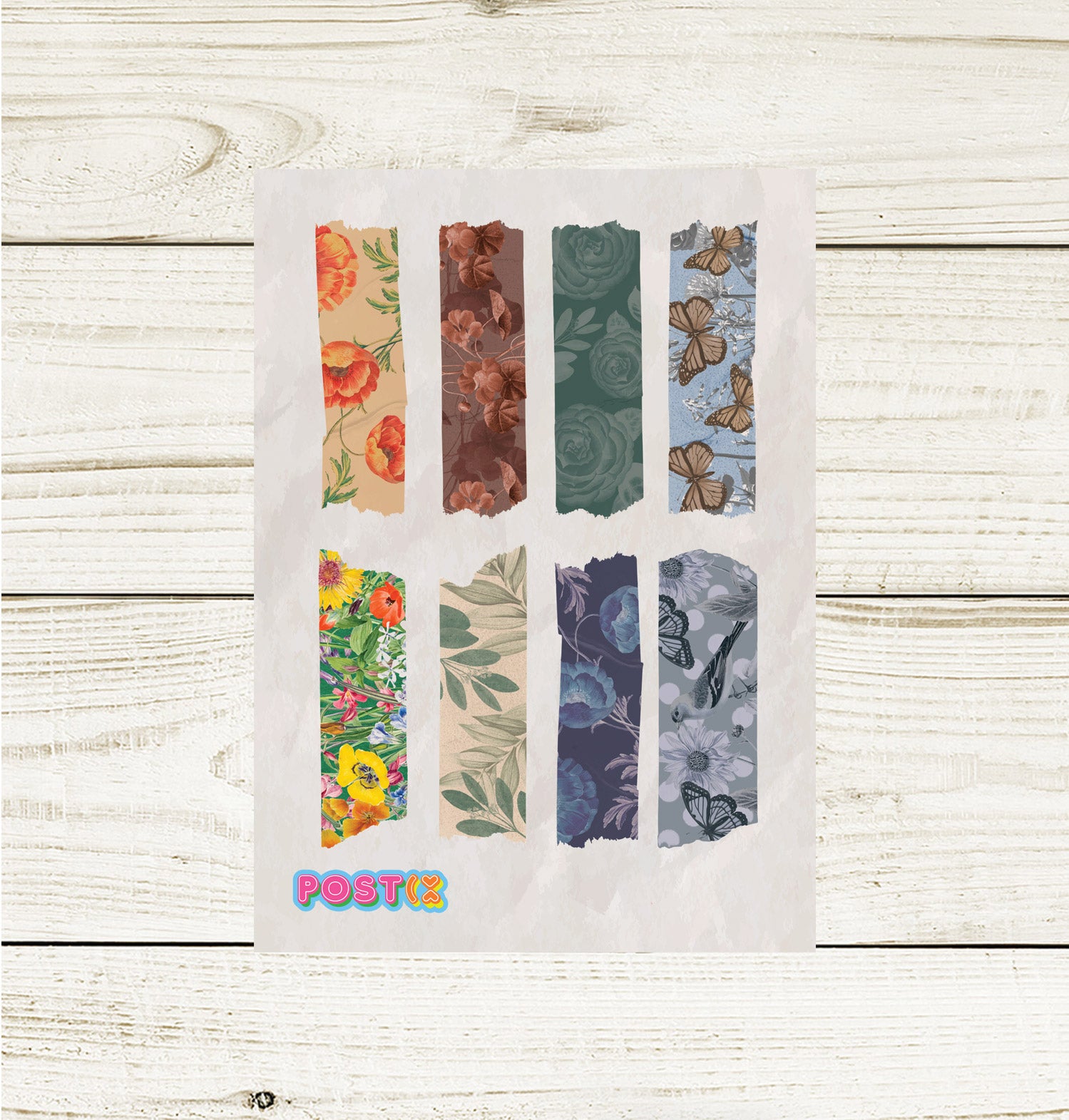 Vintage Nature Tape Mini Sticker Sheet