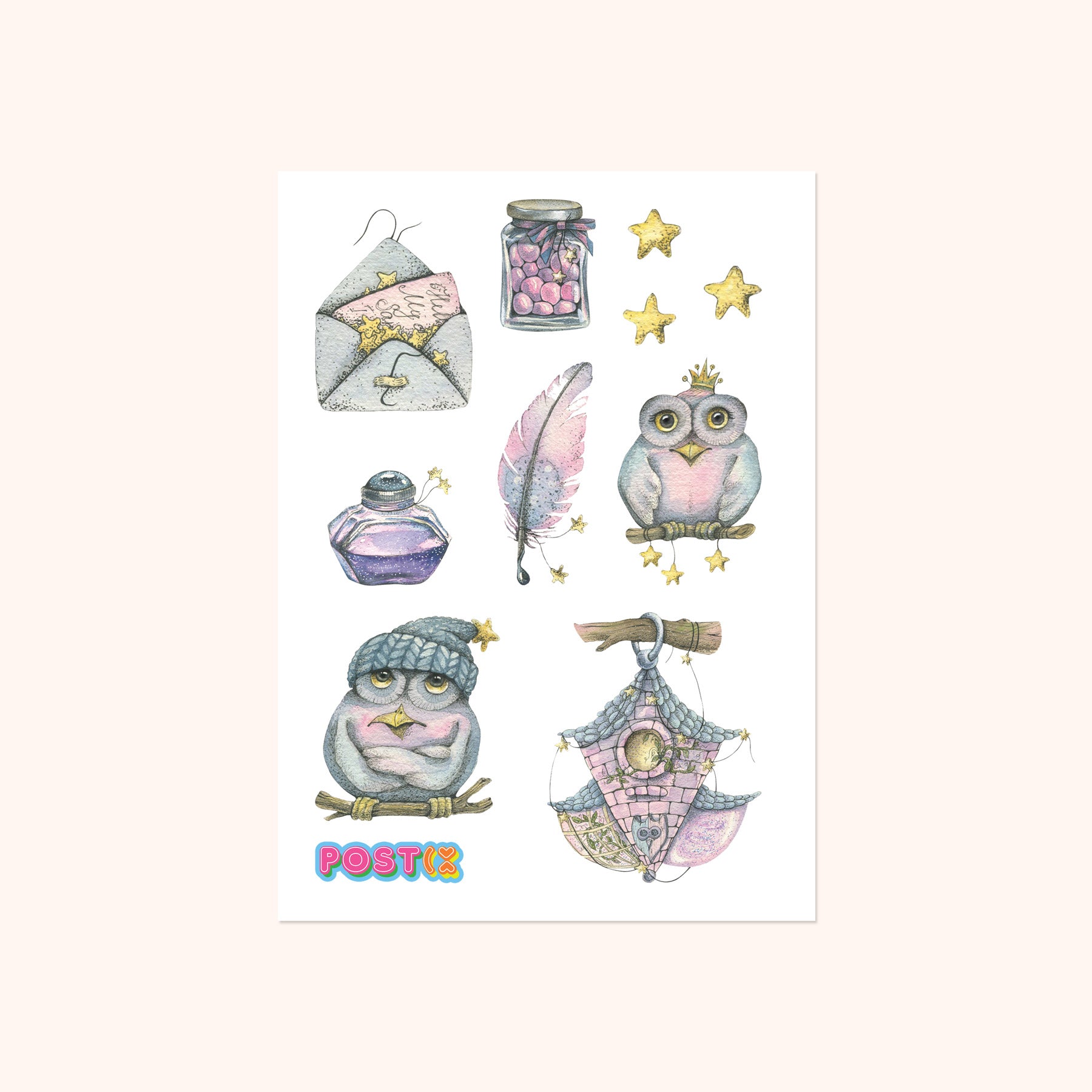 Penpowls A6 Washi Sticker Sheet