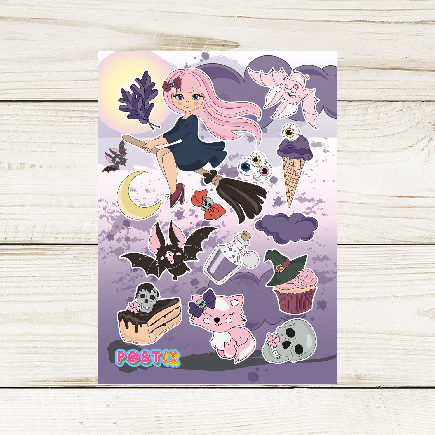 Witch Way Up Sticker Sheet