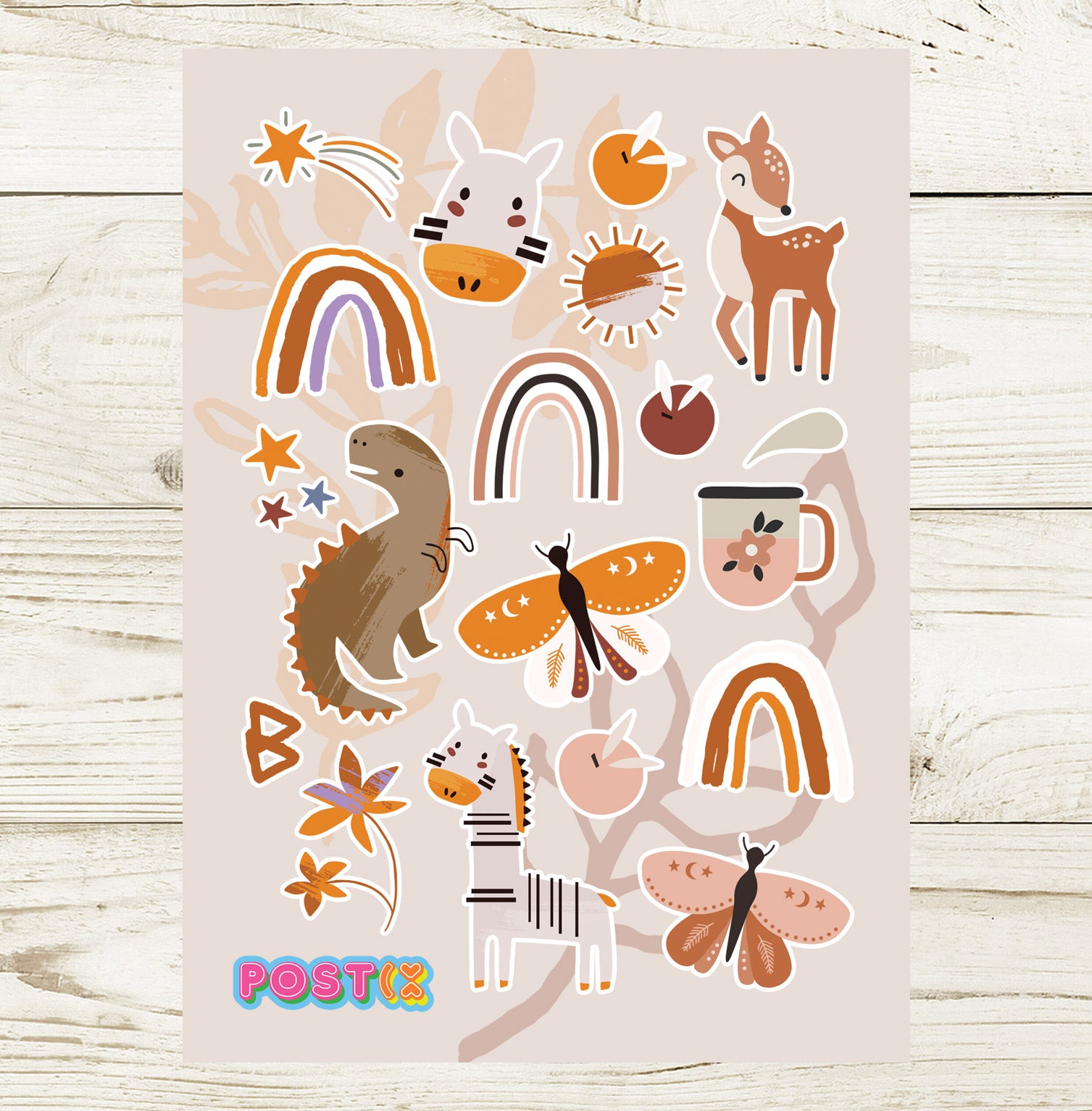 Quirky Earth Sticker Sheet