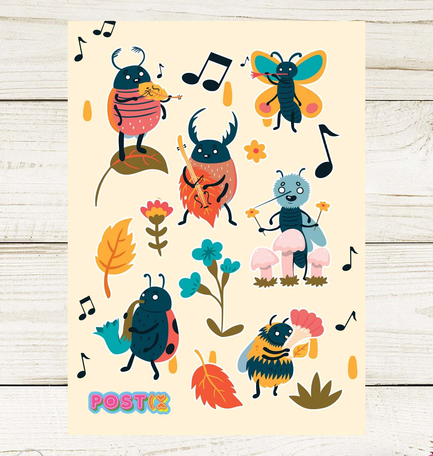 The Beetles Sticker Sheet