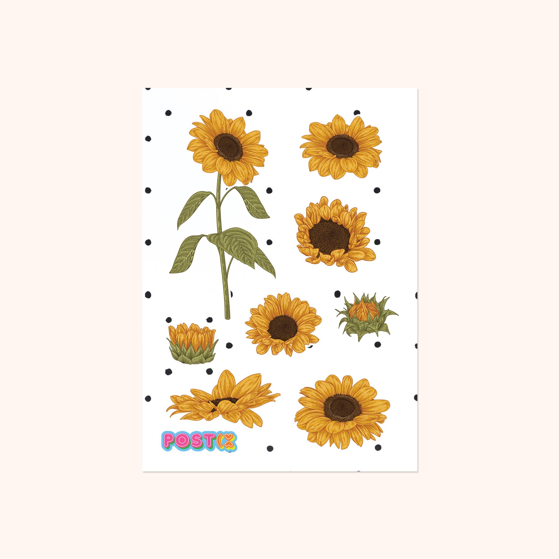 Sunflower Spirit Sticker Sheet