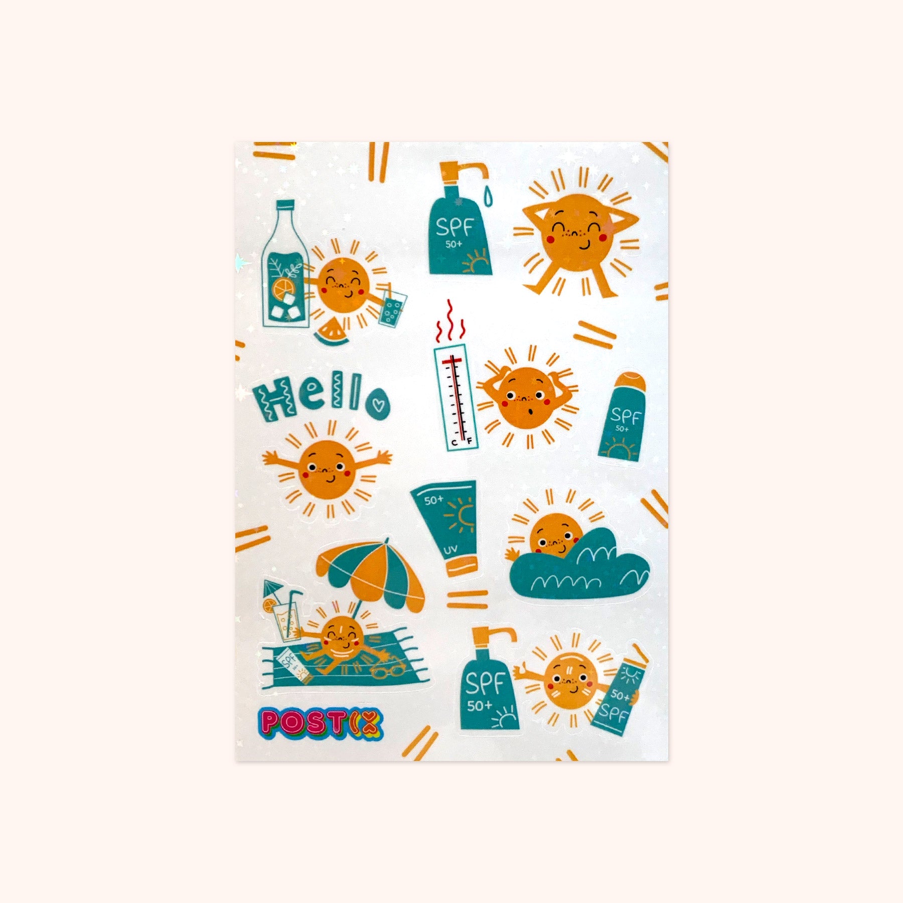 Sun's Out Hologram Sticker Sheet