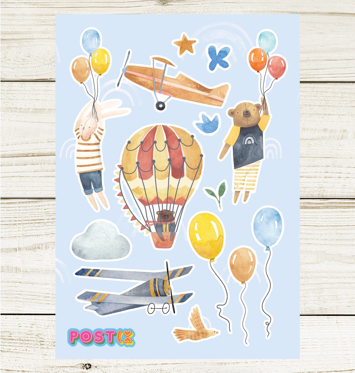 Toy Travels Large Sticker Sheet