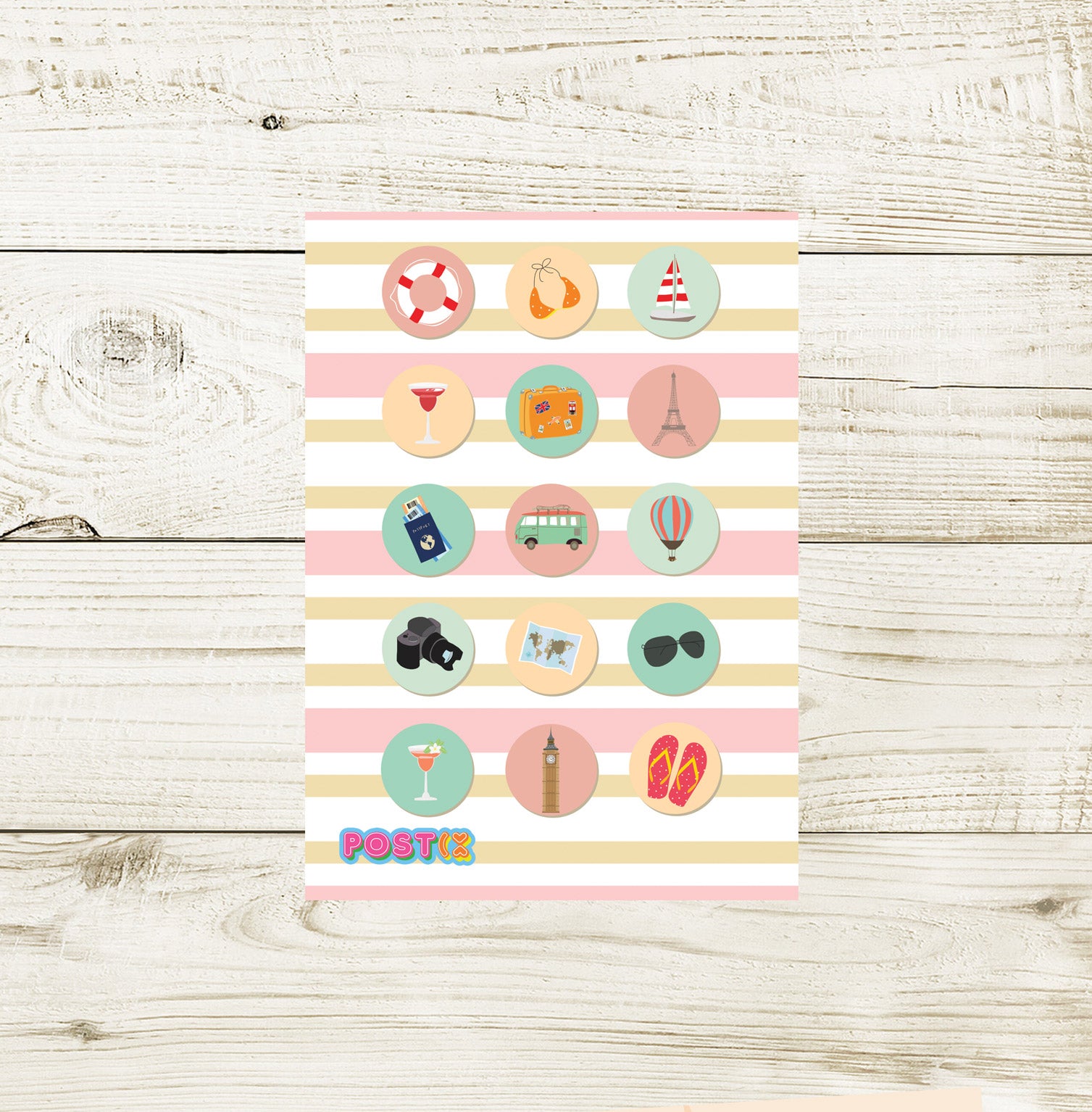 Summer Holiday Plans Mini Sticker Sheet