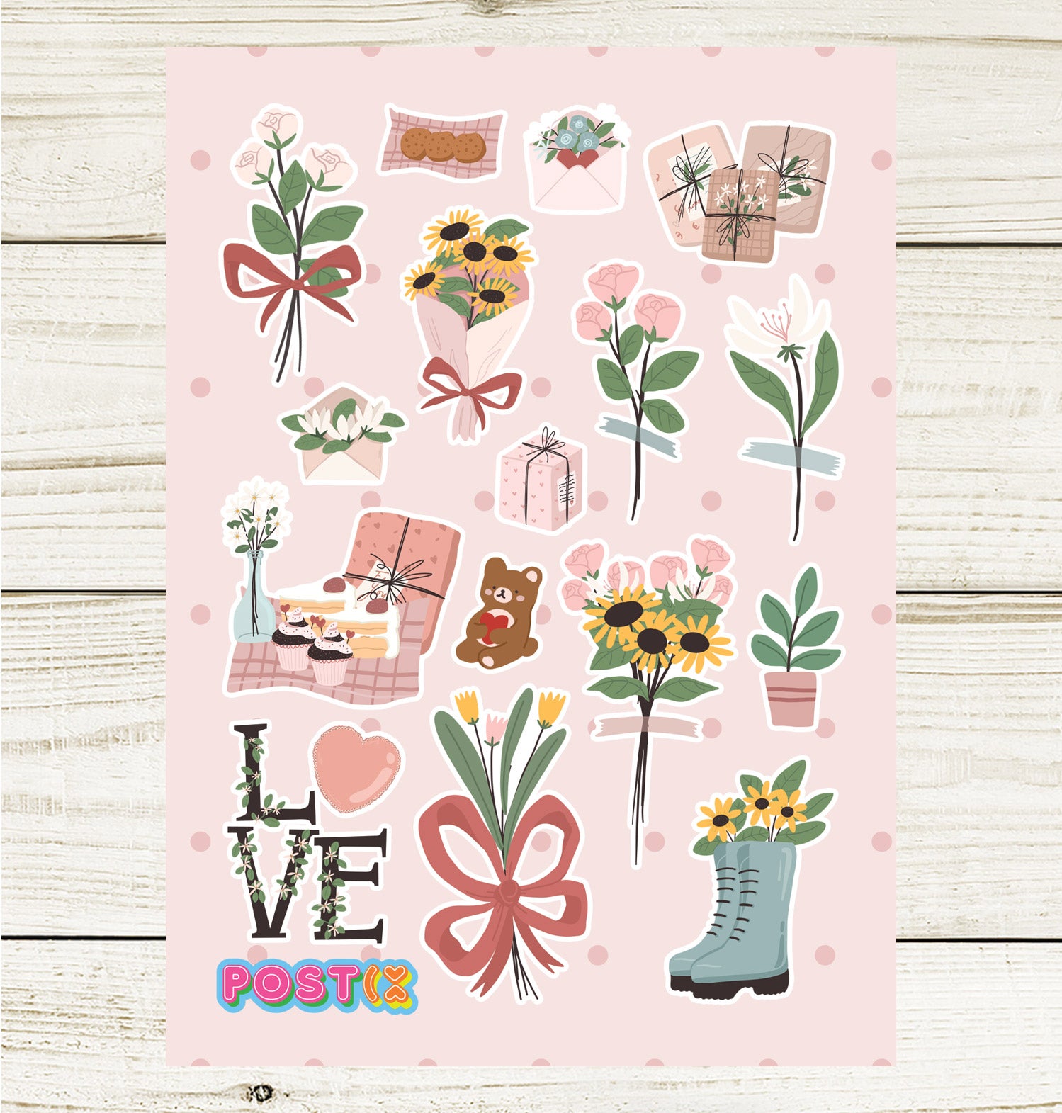 Valentine's Day Picnic Sticker Sheet