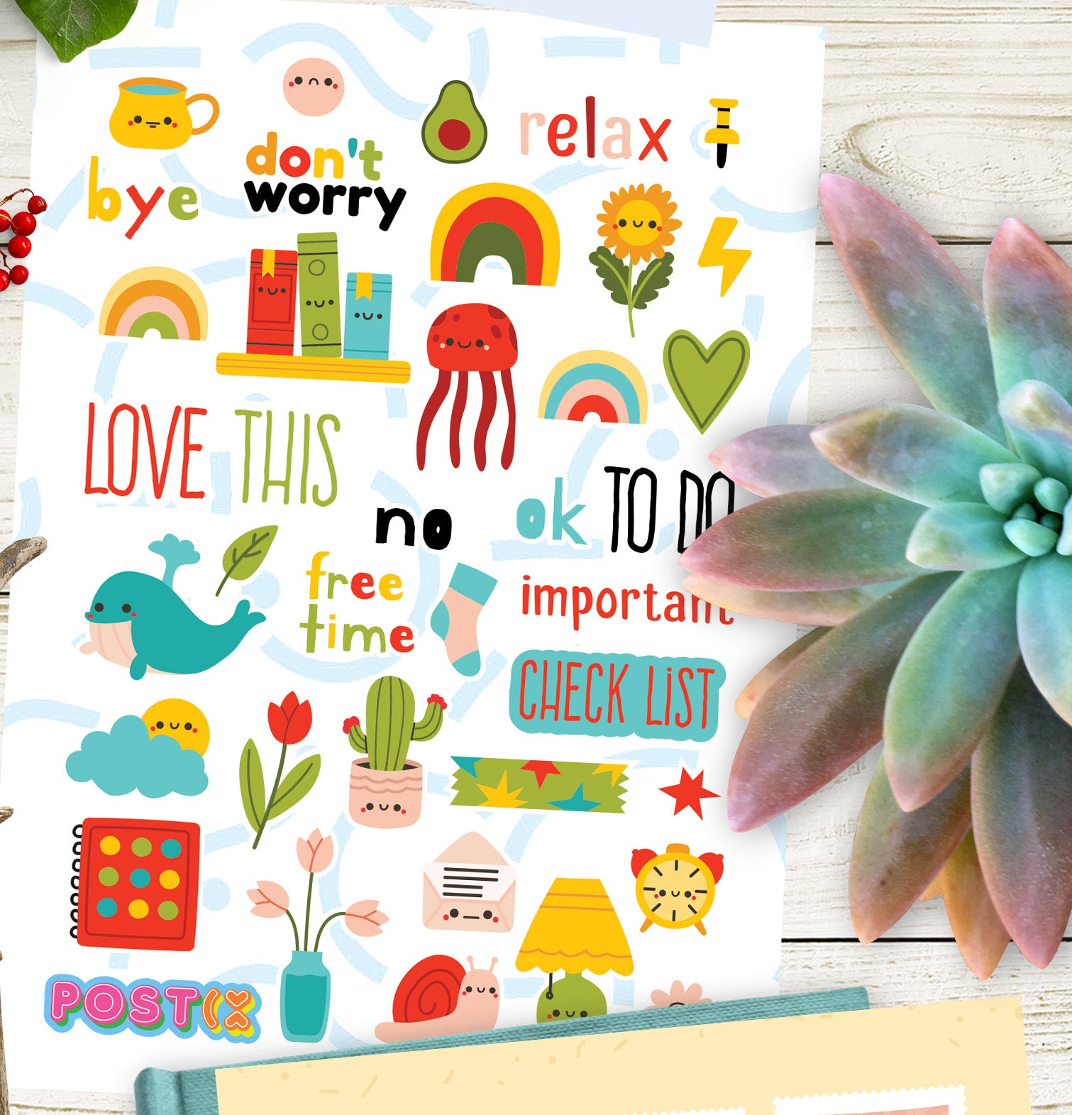 My Cute Little Plans Sticker Sheet